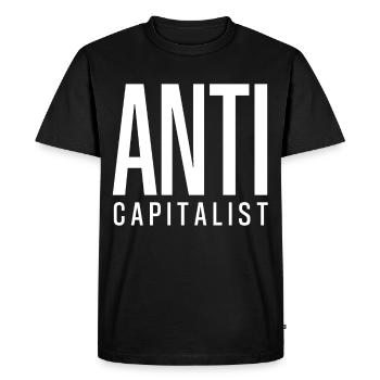 Socialism! - Men's Premium Organic T-Shirt - black - Front - Nico (187cm)