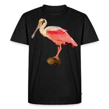 Spatule rose - T-shirt Premium bio Homme - noir - Devant - Nico (187cm)