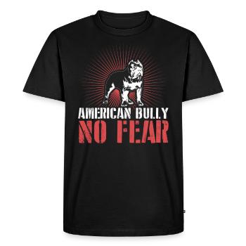 American Bully sans peur chien intrépide - T-shirt Premium bio Homme - noir - Devant - Nico (187cm)