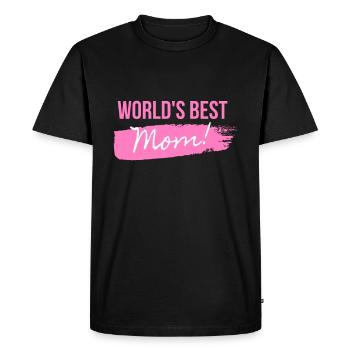 La meilleure maman du monde! - T-shirt Premium bio Homme - noir - Devant - Nico (187cm)