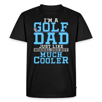 le golf - T-shirt Premium bio Homme - noir - Devant - Nico (187cm)