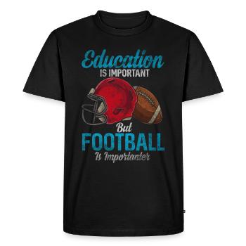 Football américain - T-shirt Premium bio Homme - noir - Devant - Nico (187cm)