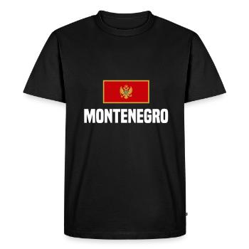 Montenegro! - Men's Premium Organic T-Shirt - black - Front - Nico (187cm)