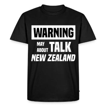 Nouvelle-Zélande! - T-shirt Premium bio Homme - noir - Devant - Nico (187cm)