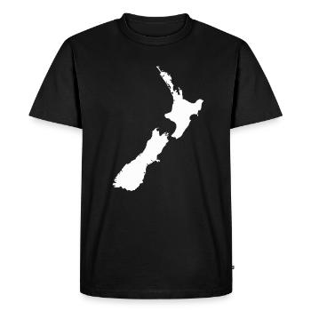 Nouvelle-Zélande! - T-shirt Premium bio Homme - noir - Devant - Nico (187cm)