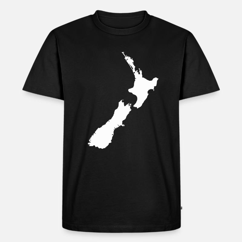 Neuseeland! - Männer Premium Bio T-Shirt - Schwarz