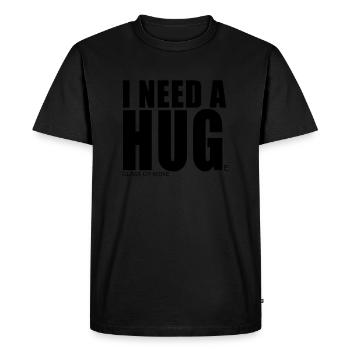 Amateurs de vin Drôle blague de mots cadeau chemise - T-shirt Premium bio Homme - noir - Devant - Nico (187cm)