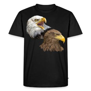 Pigargos - Men's Premium Organic T-Shirt - black - Front - Nico (187cm)