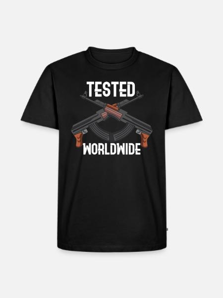 AK-47 RIFLE: Tested Worldwide - Men's Premium Organic T-Shirt - black