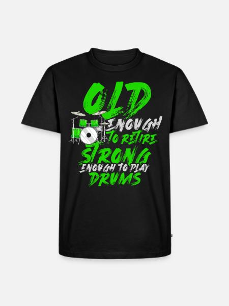 Drums retirees - Men's Premium Organic T-Shirt - black