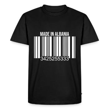 Drôle d'Albanie disant, cadeau albanais - T-shirt Premium bio Homme - noir - Devant - Nico (187cm)