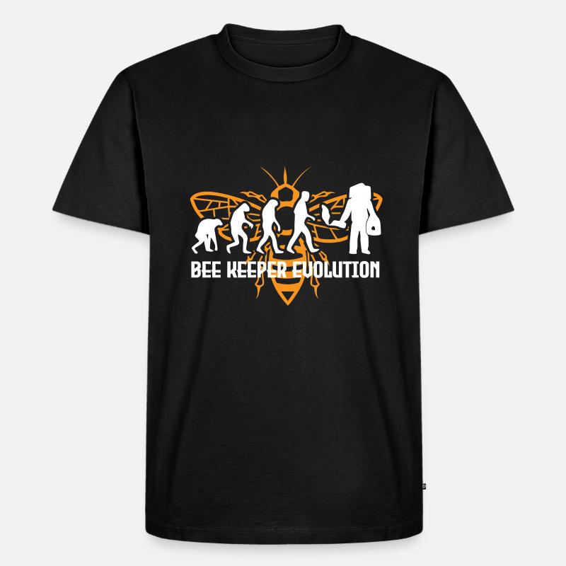 Evolution Imker - Männer Premium Bio T-Shirt - Schwarz