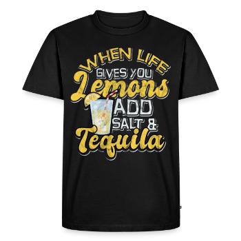 citron - T-shirt Premium bio Homme - noir - Devant - Nico (187cm)
