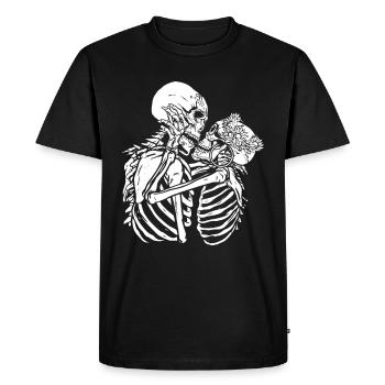 Squelettes embrassant Meilleur cadeau - T-shirt Premium bio Homme - noir - Devant - Nico (187cm)