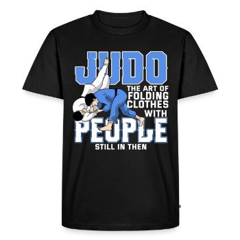 Judo - Men's Premium Organic T-Shirt - black - Front - Nico (187cm)