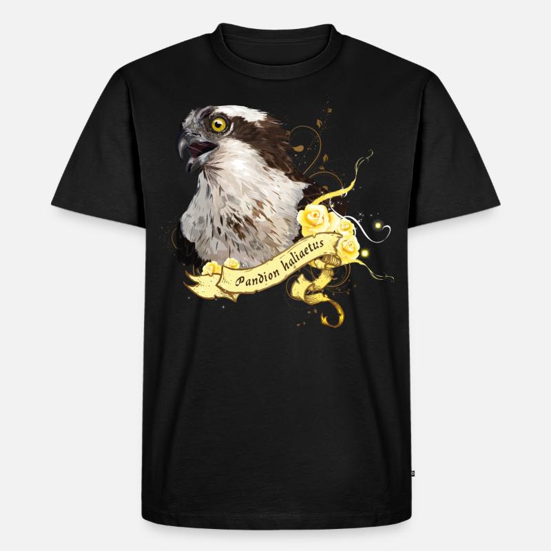 Fischadler - Männer Premium Bio T-Shirt - Schwarz