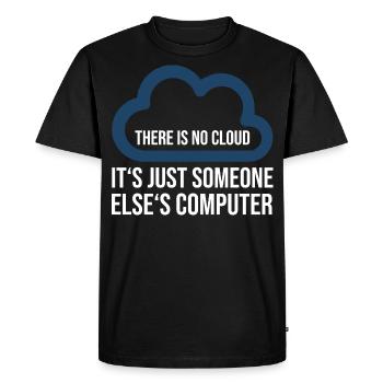 Il n'y a pas de nuage, c'est juste un autre ordinateur - T-shirt Premium bio Homme - noir - Devant - Nico (187cm)