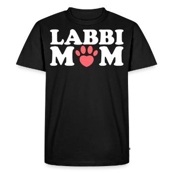 Labbi Mom Labrador Retriever Mama Mum Mummy Mother - Men's Premium Organic T-Shirt - black - Front - Nico (187cm)