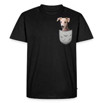 Lévrier italien - T-shirt Premium bio Homme - noir - Devant - Nico (187cm)