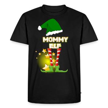 Elf Elf Elf, Lustige Weihnachten lustige Weihnachten - Männer Premium Bio T-Shirt - Schwarz - Vorne - Nico (187cm)