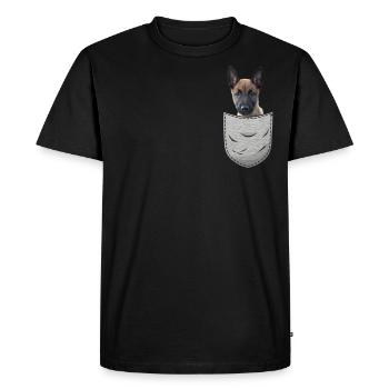 Berger Belge Mechelaar Belgian Malinoi - T-shirt Premium bio Homme - noir - Devant - Nico (187cm)