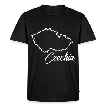 Funny Czech saying about the Czech Republic - Men's Premium Organic T-Shirt - black - Front - Nico (187cm)