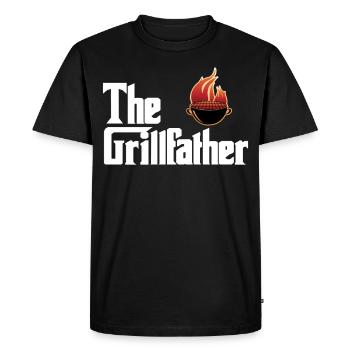 Griller BBQ Grillmeister Steak Saucisse de saison pour griller - T-shirt Premium bio Homme - noir - Devant - Nico (187cm)