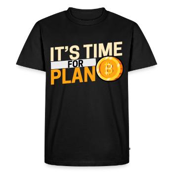 Bitcoin - T-shirt Premium bio Homme - noir - Devant - Nico (187cm)