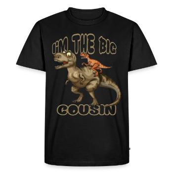 I'm the big cousin gift - T-shirt Premium bio Homme - noir - Devant - Nico (187cm)