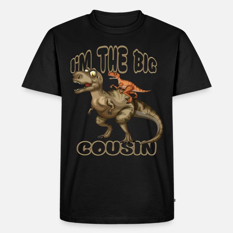 Ich bin das große Cousin-Geschenk - Männer Premium Bio T-Shirt - Schwarz