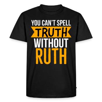 Ruth Bader Ginsburg, JBR notoire - T-shirt Premium bio Homme - noir - Devant - Nico (187cm)