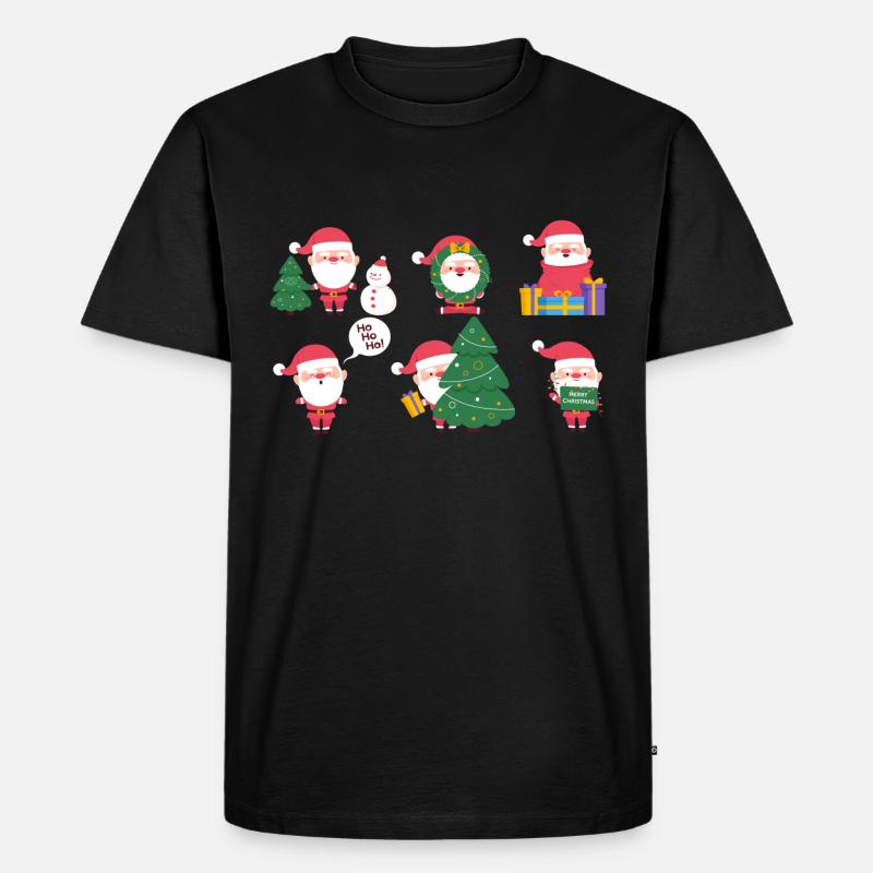 Weihnachten - Männer Premium Bio T-Shirt - Schwarz