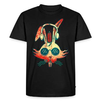 Ebm Rave Musique Vintage - T-shirt Premium bio Homme - noir - Devant - Nico (187cm)