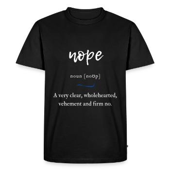 Non (décidé non) Convoluted Edition Black - T-shirt Premium bio Homme - noir - Devant - Nico (187cm)