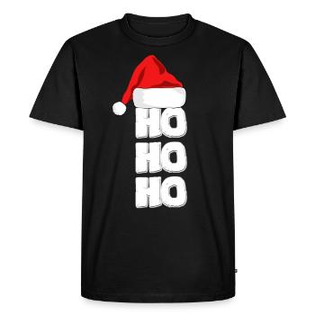 Santa, Santa, Santa, Santa, Christmas Market - Men's Premium Organic T-Shirt - black - Front - Nico (187cm)