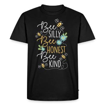 Abeille Silly Bee Honnête Abeille Enfant Apiculteur Abeille Miel - T-shirt Premium bio Homme - noir - Devant - Nico (187cm)