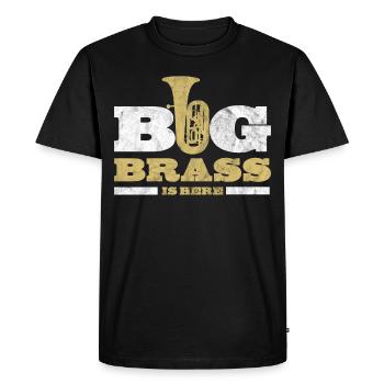 tuba - T-shirt Premium bio Homme - noir - Devant - Nico (187cm)