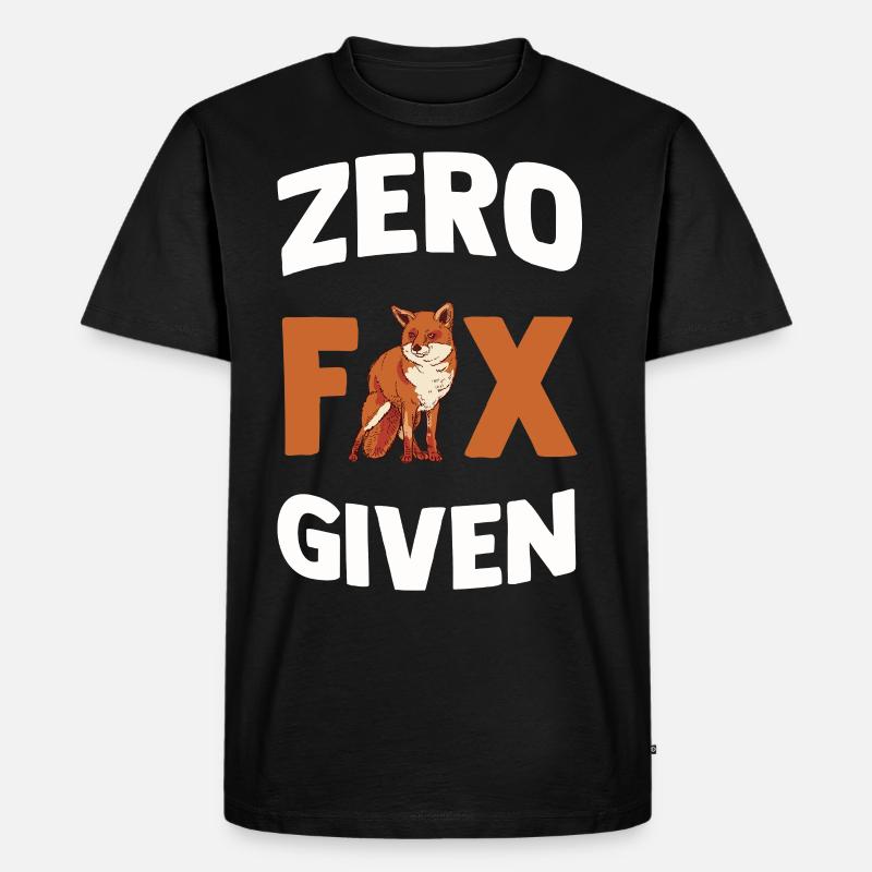 Fuchs - Männer Premium Bio T-Shirt - Schwarz
