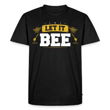 Let It Bee Apiculteur Honey Bee Pun - T-shirt Premium bio Homme - noir - Devant - Nico (187cm)