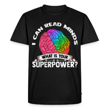 psychologue - T-shirt Premium bio Homme - noir - Devant - Nico (187cm)