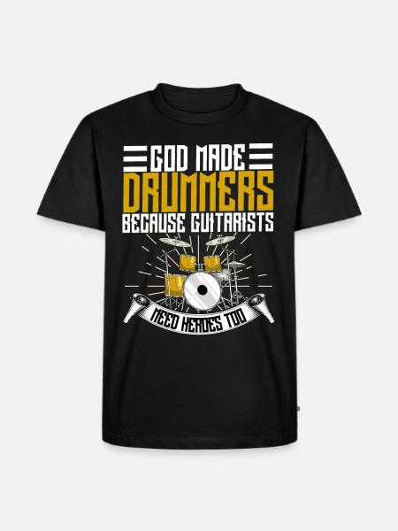 Drums - Men's Premium Organic T-Shirt - black