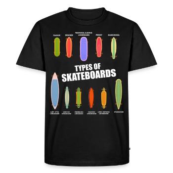 Type de planches à roulettes Skater Skater Life Skating Ska - T-shirt Premium bio Homme - noir - Devant - Nico (187cm)