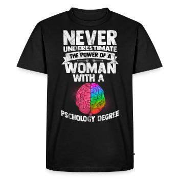 psychologue - T-shirt Premium bio Homme - noir - Devant - Nico (187cm)
