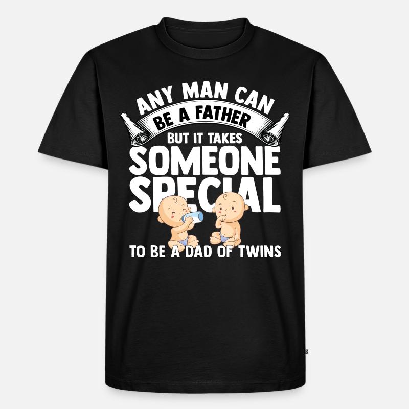 Zwillinge - Männer Premium Bio T-Shirt - Schwarz