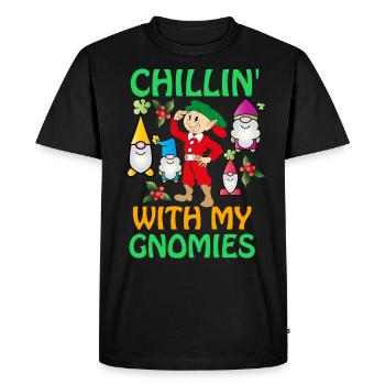 Merry Christmas, Merry Christmas, Merry Xmas - Men's Premium Organic T-Shirt - black - Front - Nico (187cm)