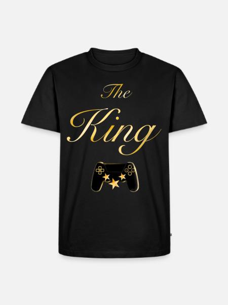 The King - Men's Premium Organic T-Shirt - black