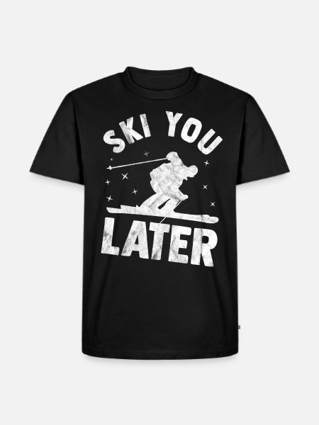 ski - Men's Premium Organic T-Shirt - black