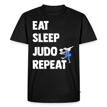 Judo - Men's Premium Organic T-Shirt - black - Front - Nico (187cm)