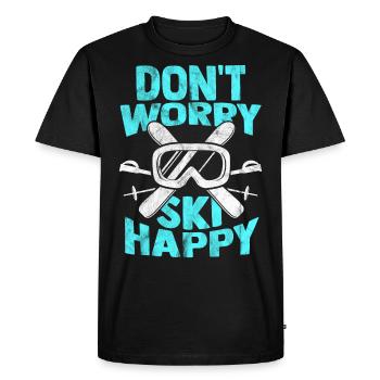 ski - T-shirt Premium bio Homme - noir - Devant - Nico (187cm)