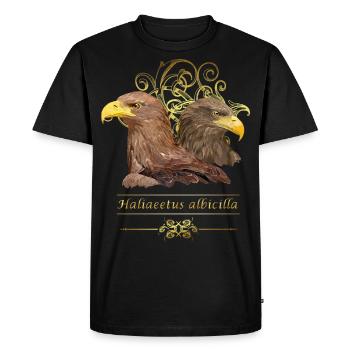 European eagle - Men's Premium Organic T-Shirt - black - Front - Nico (187cm)